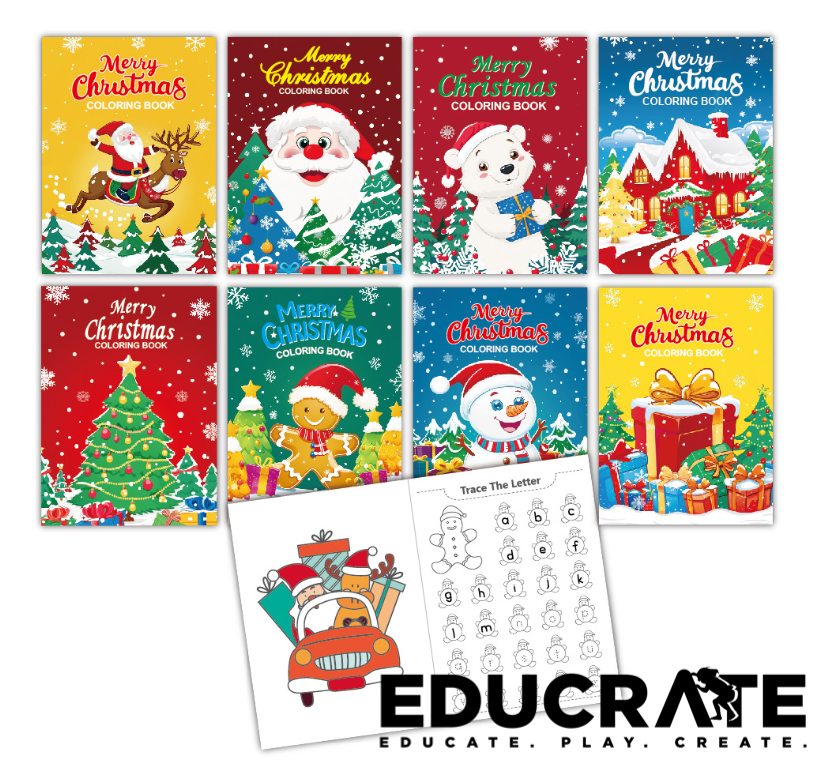 Christmas Theme Activity Book 8pc/pack