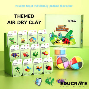 Air Dry Ultralight Theme Clay / 12pcs per box / Modeling Clay