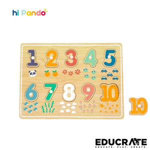 Hi Pando Large Knob Alphabet and Number Puzzle by EducratePH