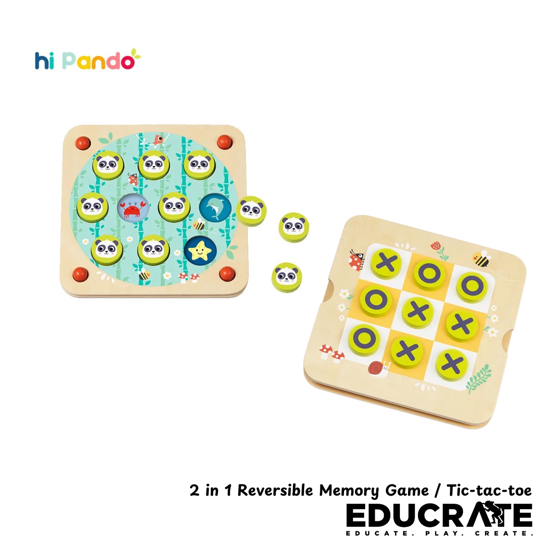 Hi Pando 2 in 1 Memory Game and tic tac toe by EducratePH