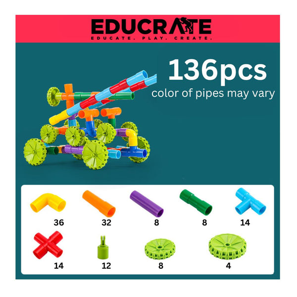 Pipe Tube Building Activity Tub / Construction Pipe