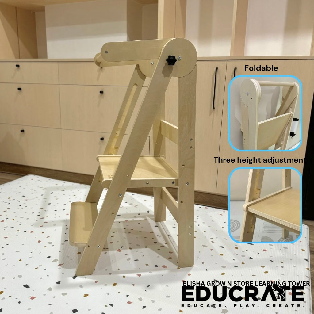 Elisha Grow ‘N store Learning tower (Adjustable and Foldable)