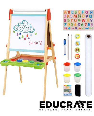 Tooky Toy 3 in 1 Deluxe Standing Art Easel