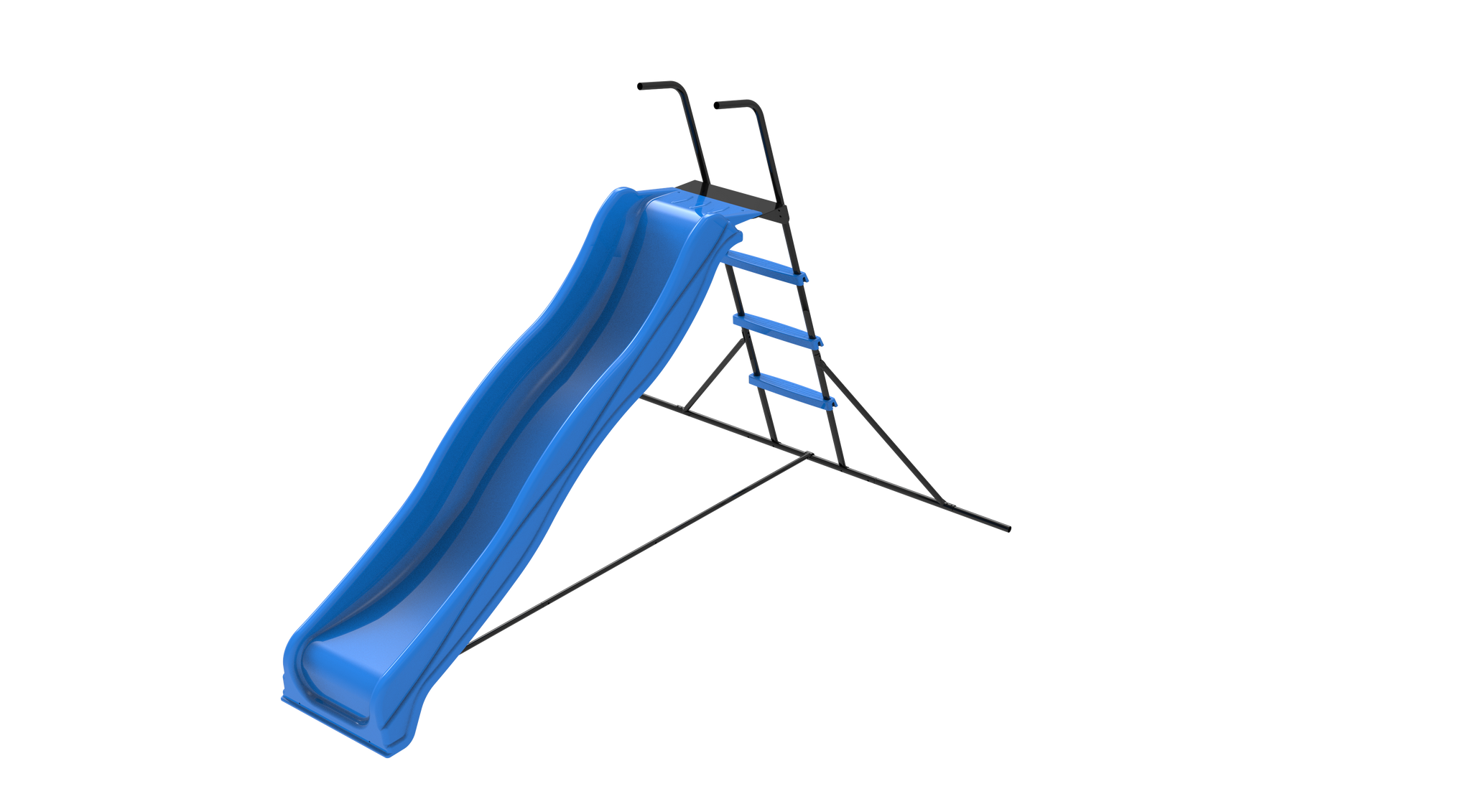 Outdoor Slide with Step Freestanding Slide