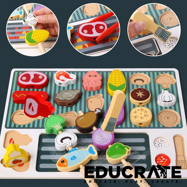 Barbecue bbq Shop Pretend Play / sequencing activity