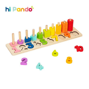 Hi Pando Wooden Counting Stacker Puzzle HP038