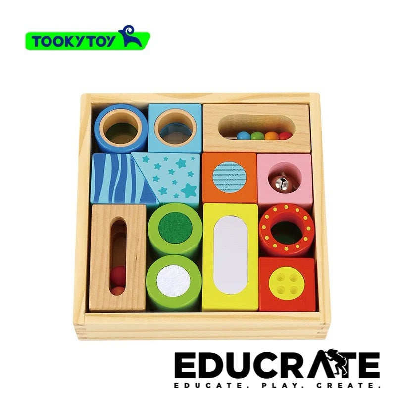 Tooky toy Sensory (Sound and Texture) Function Blocks / Discovery blocks by EducratePh tk493