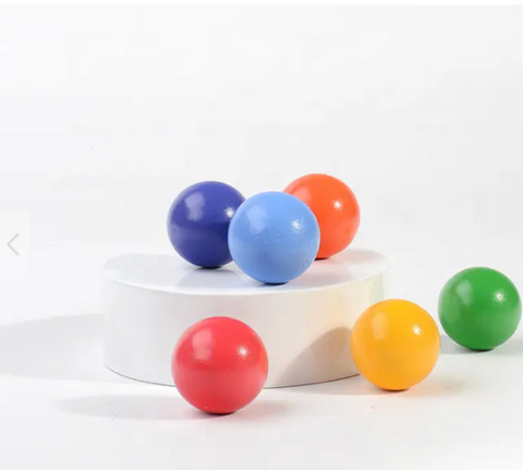 6cps Colorful Rainbow Balls / ball wooden