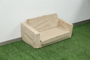 2 in 1 Microsuede Flip Sofa (two seater)