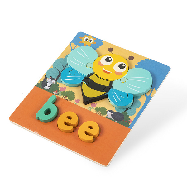 Chunky 3D puzzle with Spelling