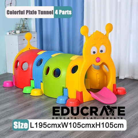 Colorful Caterpillar Climb and Crawl Tunnel