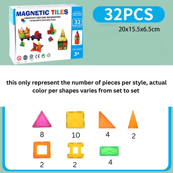 Magnetic Tiles for Kids / Toddler