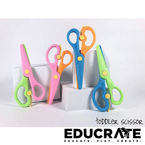 Preschool Training Scissors Children Safety Scissors Toddler  RANDOM COLOR