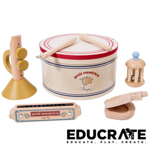 Little Musician Performer Instrument Set Drums / Trumpet / Harmonica