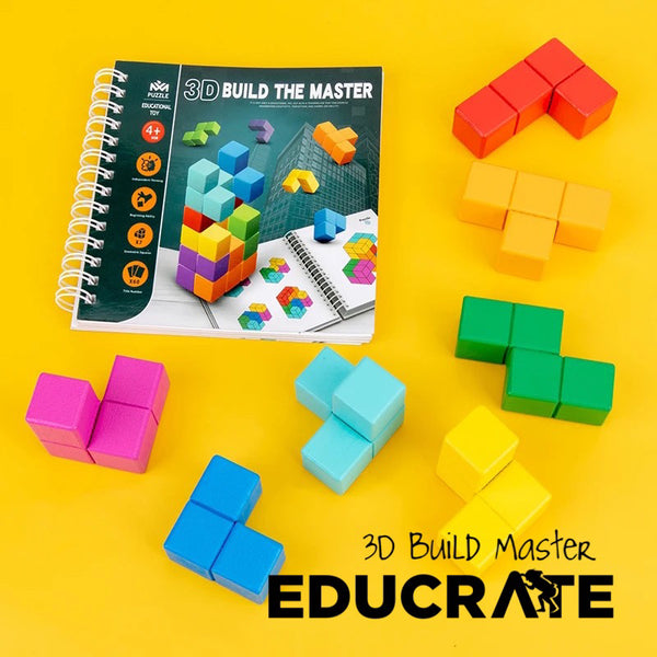 3D Build the master cube puzzle / Math spatial reasoning and awareness exercise PRE K as