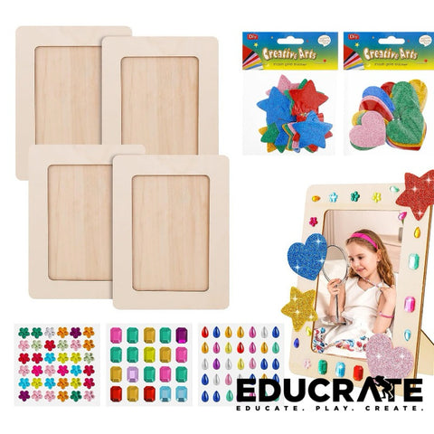 Decorate your own picture frame 4's / Toddler Activity / Creativity Wood Frame