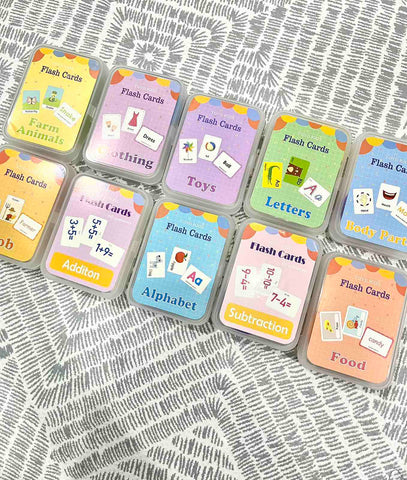 Pocket Flashcard with Ring Vocabulary addition subtraction animals