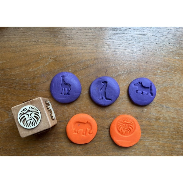 Wooden Playdough Stamp / clay stamp / kinetic stamp / play dough stamp