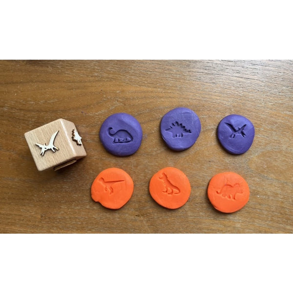 Wooden Playdough Stamp / clay stamp / kinetic stamp / play dough stamp