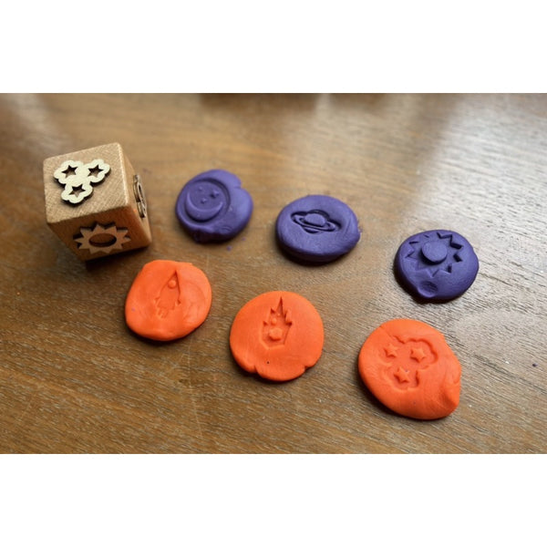 Wooden Playdough Stamp / clay stamp / kinetic stamp / play dough stamp