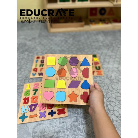 Colorful Wooden Shape Puzzle