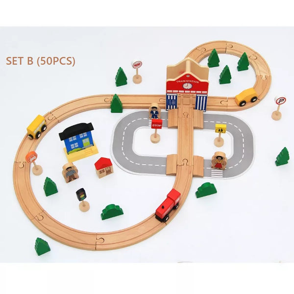 EducratePH Wooden Train Tracks  / Railway Tracks