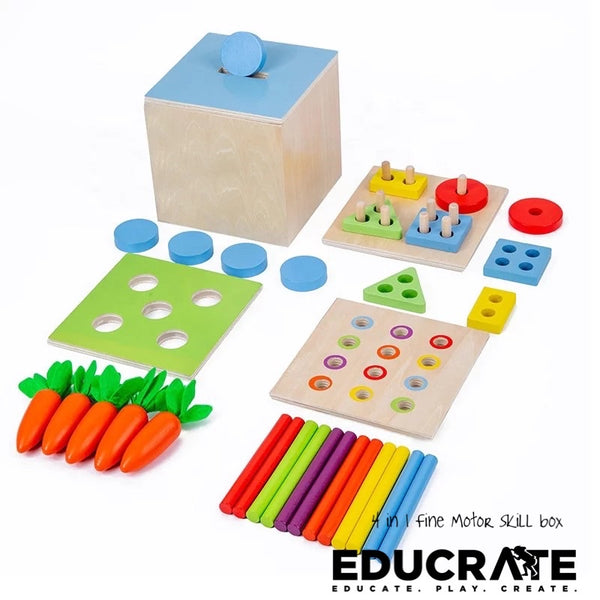 4 in 1 Fine motor skill activity box