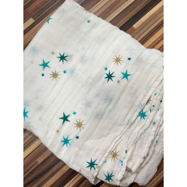 100% Organic Cotton Muslin Blanket / Receiving Blanket