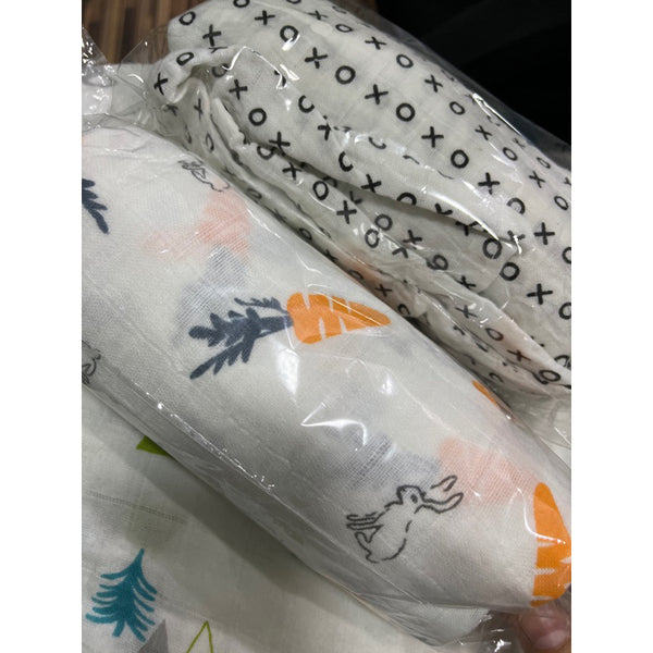 100% Organic Cotton Muslin Blanket / Receiving Blanket