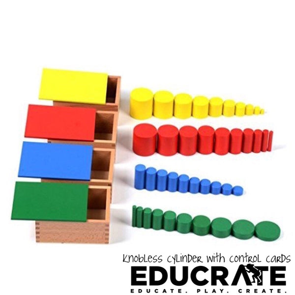 educratePH Knobless Cylinder with Control cards Montessori