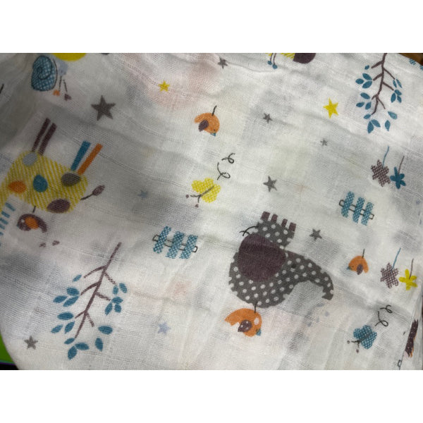 100% Organic Cotton Muslin Blanket / Receiving Blanket