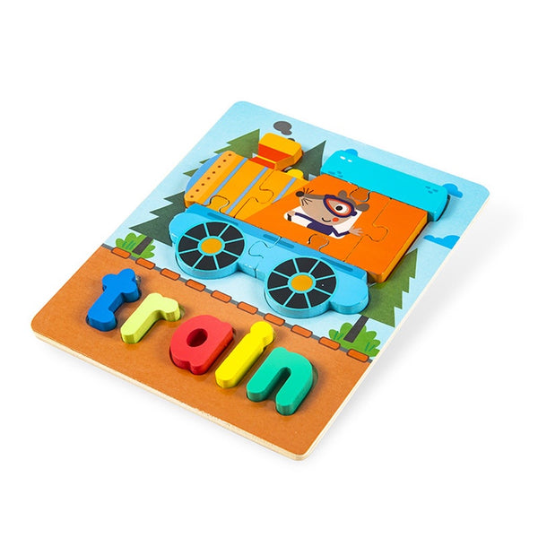 Chunky 3D puzzle with Spelling