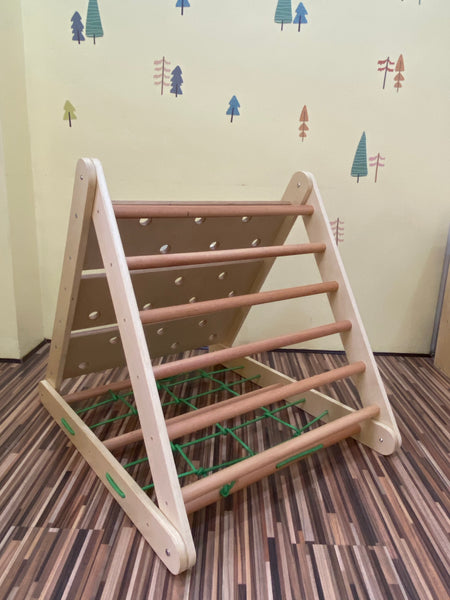 5 in 1 Junior Activity Pikler Triangle with reversible Ramp