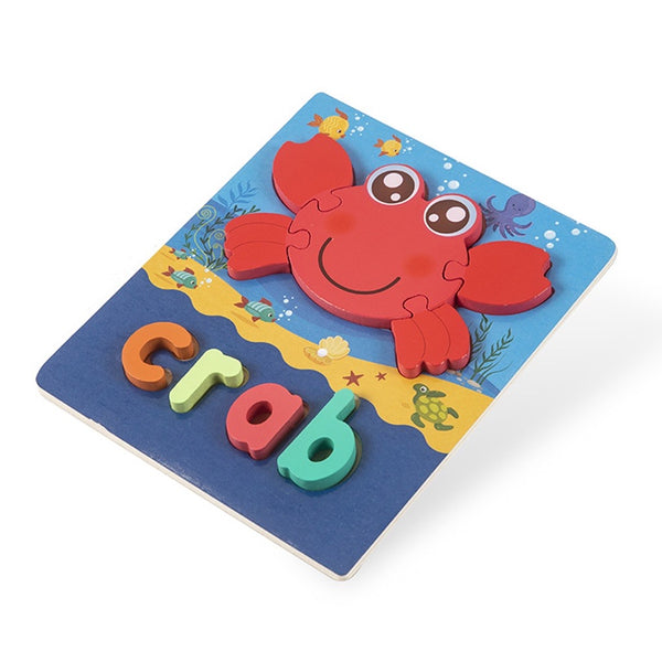 Chunky 3D puzzle with Spelling