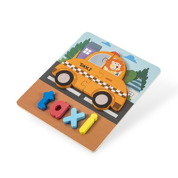 Chunky 3D puzzle with Spelling