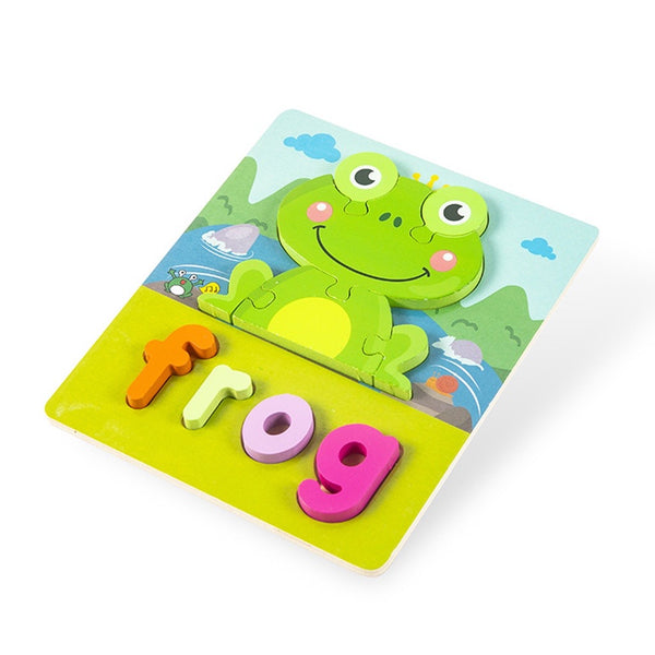 Chunky 3D puzzle with Spelling