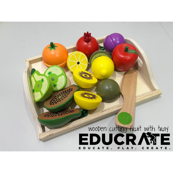 Wooden Fruit and Vegetable Cutting / Slicing Pretend play