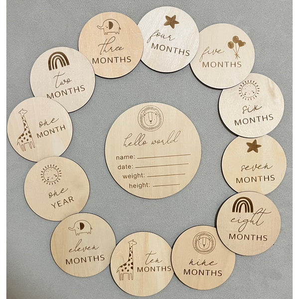 Newborn Milestone Card / Disc