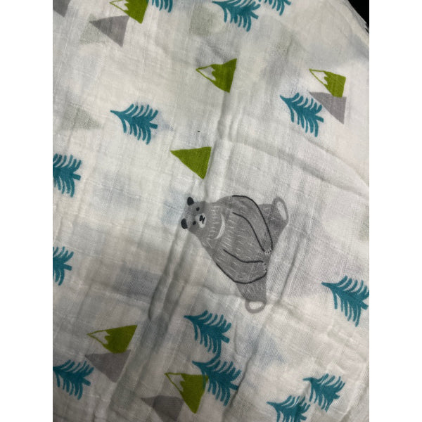 100% Organic Cotton Muslin Blanket / Receiving Blanket