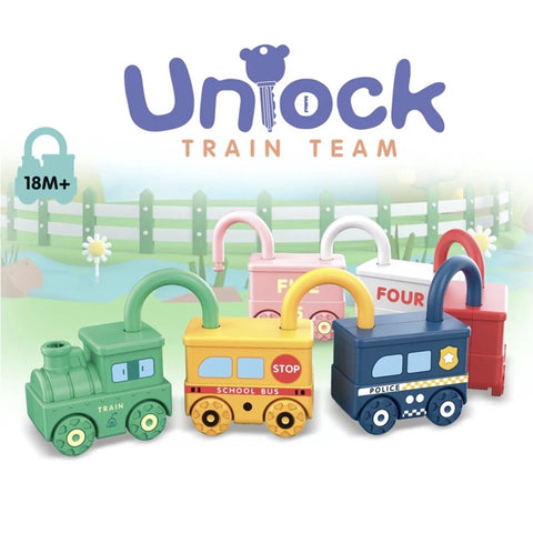 Unilock train matching train and key educational toy toddler early development ko