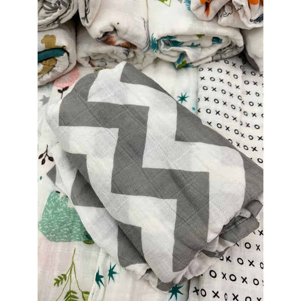 100% Organic Cotton Muslin Blanket / Receiving Blanket